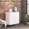 CKioict Vetrina Multifunzionale in Soggiorno Tavolo per Divano Credenza Bianca 60x35x70 cm in Legno MultistratoAdatto a cucina, soggiorno, camera da letto