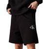 Calvin Klein Jeans Uomo Pantaloncini in Felpa Monologo Short Vita Elastica, Nero (CK Black), XXS
