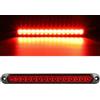 Greluma 1 Pz DC12-24V 15 LED Barra luminosa posteriore del freno del rimorchio,luci di arresto e di direzione impermeabili Luci di marcia Luce di identificazione per camion Pickup Car(Rossa)