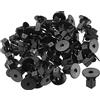 A ABSOPRO Parafango Rivestimento Clip Adatto per Toyota Corolla - 50pz Nero
