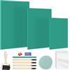 Sheryl&Rain 27 Pz Linoleum per Incisione Fogli di Gomma Kit, A4 A5 A6 Sgorbieper Linoleum con 15 Pz Carta di Riso, Gommaper Timbri Fai da Te, Stampa su Linoleum per Timbri Artigianato Progetti di Stampa