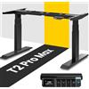 MAIDeSITe T2 Pro Max Scrivania Elettrico Regolabile in Altezza, Regolabile a 135 cm, Capacità di Carico 160kg, con Sistema di Controllo Piano-Master e Funzione di Protezione Anti-collisione