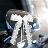 HOTUT 55 Pezzi Fiocchi Bianchi Fiocchi in Raso, Fiocchi Bianchi, Bianco Fiocchi da Matrimonio Decorazioni con Cuori, Fiocchi da Sposa con Bianco per la Decorazione di Auto, Matrimoni