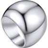 GoldChic JEWELRY Anello Uomo Acciaio Inossidabile 23 mm, Taglia 27,25 Anello Mignolo Uomo Anello Uomo Cupola Regalo Uomo e Ragazzo