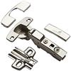 SOTECH HETTICH Cerniera a scodellino SENSYS 8645i TH52 battuta interna 110° con serranda integrata, tappi di copertura e piastra di montaggio (distanza 0 mm) di SOTECH