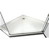 BERNSTEIN Piatto Doccia Pentagonale 90 x 90 cm e Piletta di Scarico