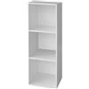 Gardenia Libreria in Legno per Soggiorno Cameretta a 3 Ripiani, Bianco