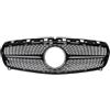 DOPQNYLZW Griglia ABS Nero Argento Sostituzione Paraurti Anteriore Radiatore Diamanti Griglia Compatibile con Mercedes Classe A W176 2013-2015(Diamond Black)