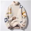 liushop GYQWJPC Maglione Thick Cashmere TurteLeNeck Maglione Uomo Top Inverno Maschile Pullover Maglioni Confortevole Mens Christmas Jumper Morbido Caldo .Maglione da Uomo (Color : White, Size : L)