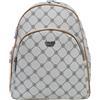 COVERI COLLECTION Borsa Zaino Donna Manico/Tracolla in Ecopelle Stampa Personalizzata Tracolle Regolabili Dimensioni: 32X29X14 cm Art.4534 Marchio CoverI (BIANCO)