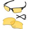 PapaViva Lenti di ricambio per occhiali da sole Oakley Half Jacket 2.0 XL OO9154 62 mm, Hd Giallo, Half Jacket 2.0 XL
