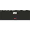 BRUNNEN Taccuino orizzontale, mod. 772 2026, 297 x 105 mm, in cartone, nero