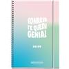 Miquelrius - Agenda scolastica 2024-2025, settembre 24-giugno 25, 117 x 174 mm, agenda settimanale vista, copertina in cartone foderato, agenda 24 25, spirale metallica bianca, catalana e inglese,