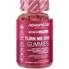 Novomins Turn Me On Gummies - Integratore Naturale per la Libido Donna - Con Maca, Damiana, Ashwagandha, L-Arginina e Vitamina B6 - Senza Glutine - Stimolatore Naturale per l'Intimità Femminile - 60 G