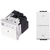 Bticino N4500C Livinglight Gateway Entra Esci, Bianco & N4411C Livinglight Interruttore Dimmer, Bianco