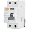 Blendend Interruttore differenziale AC 2 poli 25A 300mA, protezione elettrica contro le perdite, ideale per impianti residenziali e commerciali.