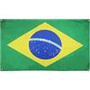 AZ FLAG Bandiera Brasile 150x90 cm Poliestere Leggero 4 Occhielli | Uso interno bandiera decorativa brasiliana doppie cuciture e bordi rinforzati con occhielli metallici