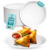 Generic Commerline 1000 Piatti di Carta KU18 Rotondi, Diametro 18 cm, Monouso per Torte e Feste
