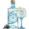 Generic Gin MALFY Original + Bicchiere ORIGINALE - Gin Italiano Mediterraneo, Pompelmo Rosa, Arancia Rossa, Limone Amalfi - Bicchiere ufficiale Goblet Glasses