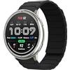Hinnwer 20mm Cinturino Compatibile con Amazfit Cheetah 2 Pro/Amazfit T-Rex 3 Pro 44mm/Active 2 Square/Active 2/Active/GTR Mini/GTS 4 per Uomini Donne, Cinturini Magnetico Silicone Nero