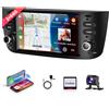 podofo 2+64G Podofo Autoradio 2 Din per FIAT Punto 2010-2016/FIAT Linea 2012-2015 Wireless Carplay Android Auto con 6.2" touchscreen WIFI/HiFi Bluetooth RDS/FM Radio +AHD Rear View Camera+CANBUS