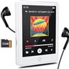 Ruizu Lettore MP3 da 32 GB Bluetooth 5.3 con schermo touch screen da 2,8 pollici, altoparlante incorporato, lettore musicale HiFi senza fili, con radio FM, registrazione, E-Book, supporto fino a 128 GB.