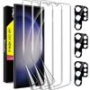 Milomdoi [10 in 1 Custodia Cover per Apple iPhone 14 Pro Max Trasparente Bumper Case Accessori 3 Pezzi Vetro Temperato Pellicola 3 Pezzi Copri Protezione Fotocamera Vetrino Compatibile con MagSafe
