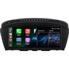 YZKONG Autoradio per Wireless Carplay/Android Auto Touchscreen Radio Receiver per BMW 3/5 E60/E63/E64/E90/E91/E92/E93 2004-2008 CCC Linux Screen iDrive System Retained Retrofit Multimedia Player