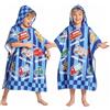 OLAOLA Poncho da Bagno con Cappuccio per Bambini, Morbidi Asciugamani da Spiaggia in Microfibra, Asciugamano Poncho da Piscina per Bambini e Bambine dai 3 ai 12 Anni, Auto