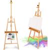 Artina Cavalletto pittura Barcelona per dipingere in accademia e studio, legno di faggio per artisti pittori belle arti - cavalletto in legno stabile e robusto - FSC® pittura e disegno professionale