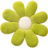 PORUPAEL Cuscino per fiori, a forma di fiore, cuscino a forma di fiore, cuscino per divano, cuscino colorato, per camera da letto, divano, sedia, decorazione, 38 cm (verde)