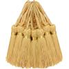 AebDerp 30 mini ciondoli con nappe di seta per fai da te, piccoli accessori da appendere, per segnalibri fai da te, da donna, gioielli, chiavi, catena, tenda personalizzata, regalo di nozze (Oro chiaro)