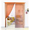 HSYLYM, tenda con frange in perline, da usare come divisore o come decorazione per la casa, Poliestere, Arancia, 90x200cm