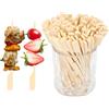 NIEITRK 100 Spiedini,Finger Food,Spiedini Legno,Spiedini Barbecue,Stuzzicadenti Per Feste,Stuzzicadenti Decorativi,Stuzzichini Per Aperitivo,Spiedini Da Cocktail,Cocktail Toothpicks,Spiedini Frutta Lavabili