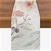 Habodd Runner Tavola Moderno con Motivo Floreale ad Acquerello Lavabile Runner da Tavolo per Tavolo da Pranzo Cucina Ristorante Vacanza Caffè Festa Matrimonio Stagionale Decorazione Della Casa 33x183cm