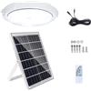 Ruiqas Lampada Solare per L'esterno,Illuminazione Interna 100 W con Telecomando e Cavo 5m per Capanne, Garage, Gradini, Porte, Prato