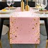 BonBotimen Runner da Tavolo Rosa e Oro Runner da Tavolo con Glitter e Paillettes 30 x 140 cm Decorazioni da Tavolo Rosa per Evento Festa Matrimonio Compleanno Festa Natale