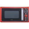 Candy, Divo G20CMB, forno a microonde con grill 20 l, 1200 W, 9 programmi, Express cooking, timer, display digitale circolare, 6 livelli di potenza, Rosso