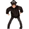 W WIDMANN MILANO Party Fashion - Costume da gorilla in peluche per bambini, giacca con cappuccio, scimmia, costume da animale