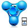 SCIONE Fidget Spinner in Metallo - Trottola ad Alta Velocità per Adulti & Bambini - Gioco Sensoriale Anti-Stress con Cuscinetti Rimovibili - Perfetto per Ufficio, Scuola & Regali (Blu)