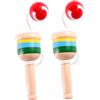 Toyandona - 2 Palline in Legno con Mini Coppe e Palline, Ideali Come Regalo per Bambini