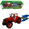 Generic Trattore Agricolo con Rimorchio - Giocattolo Grande con Carro Cisterna, Aratro, Porta Animali - Trattore a Frizione per Fattoria (ARATRO)