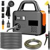 CISSIYOG Pompa d'Acqua, Pompa da Giardino Elettrica Compatibile con 18V (Senza Batteria), Portata 18-25l/Min, Distanza di Aspirazione 5M, Pompa Auto Aspirante Portatile Senza Fili