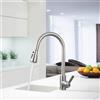 XWIHTR rubinetto estraibile da cucina, rubinetto da cucina girevole a 360°, miscelatore da cucina in acciaio inox a 3 modalità, rubinetto per lavello da cucina (spazzolato - testa grande)