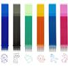 FloraVigo 36 mine cancellabili, compatibili con Legami, cancellare pulito, scrittura delicata, punta da 0,5 mm, altezza 13 cm (6 colori, 36 pezzi)