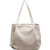 Mabecol Borsa Donna a Spalla in Tela - Borsa Tracolla Shopper Grande Capacità Elegante e Leggera, Borsa Tote da Donna per Lavoro, Università, Ufficio, Scuola, Shopping, Viaggi (Beige)