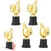 Rixotix 4 coppe per bambini, trofeo di pollice d'oro, medaglie per trofeo per bambini, regali personalizzati, coppe di compleanno per bambini, trofeo, miglior riconoscimento, mini coppa di calcio, vincitore