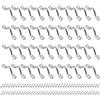 ZOENHOU 40 pezzi Pad Eye Straps Fenderösekayak in acciaio inox Deck Loops Bimini Boat Top Pad Occhio con 80 viti Cinghia per occhi per kayak canoa, Kayak Canoe Rigging (4 mm)