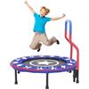 Arkyomi trampolino per bambini indoor outdoor con manico, 36 pollici bambini rotondo mini trampolino, portatile pieghevole trampolino per bambini dai 3 anni in su