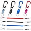Rebanky 4 Pezzi Sganci Magnetici per Guadino Pesca, Cordino e Moschettone | Moschettone Magnetico Pesca con Moschettone e Spirale Metallica per Rete, Pinze e Accessori da Pesca